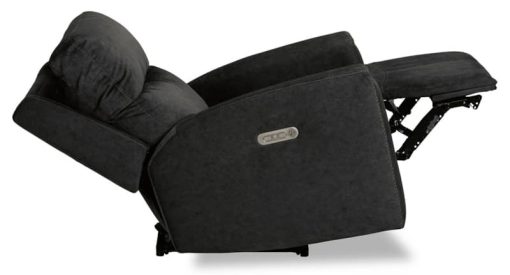 Flexsteel Jarvis Graphite Fabric Power Recliner w/ Power Headrest - Image 5