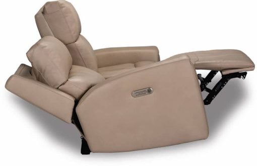 Flexsteel Jarvis Leather Power Reclining Loveseat w/ Power Headrests - Image 4