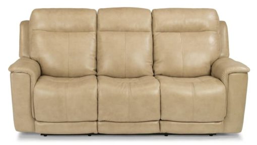 Flexsteel Miller Leather Power Reclining Sofa With Power Headrests & Lumbar - Image 2