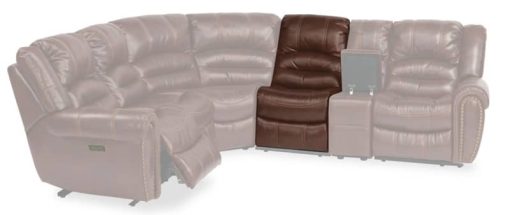 Flexsteel Town Fabric Armless Chair