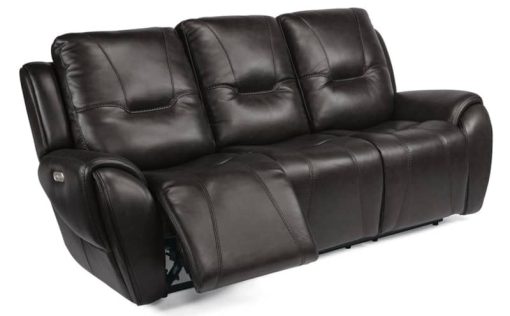 Flexsteel Trip Triple Power Reclining Sofa w/ Power Headrests - Image 2