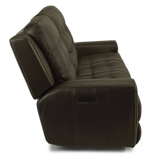 Flexsteel Wicklow Power Reclining Sofa With Power Headrests - Image 3