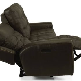 Flexsteel Wicklow Power Reclining Sofa With Power Headrests - Image 4