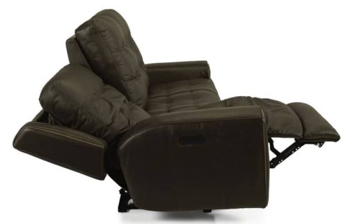Flexsteel Wicklow Power Reclining Sofa With Power Headrests - Image 4