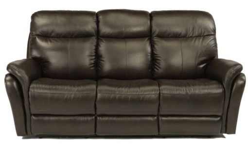 Flexsteel Zoey Leather Power Reclining Sofa With Power Headrests - Image 3