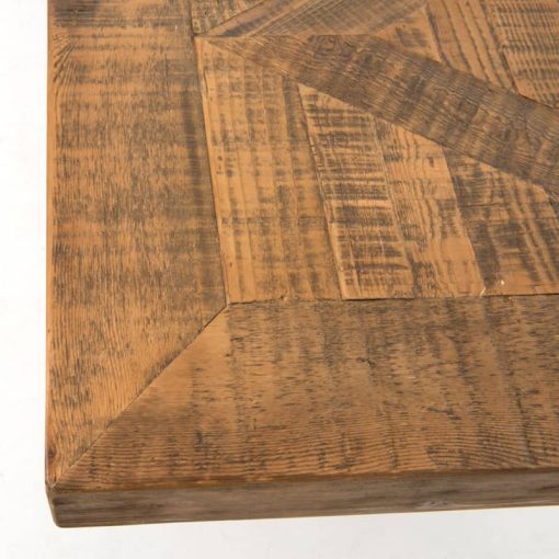 Four Hands Hughes Collection Bleached Pine 98" Castle Dining Table - Image 8