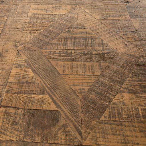 Four Hands Hughes Collection Bleached Pine 98" Castle Dining Table - Image 9