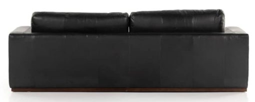 Four Hands Centrale Collection Heirloom Black Leather Colt Sofa - Image 4