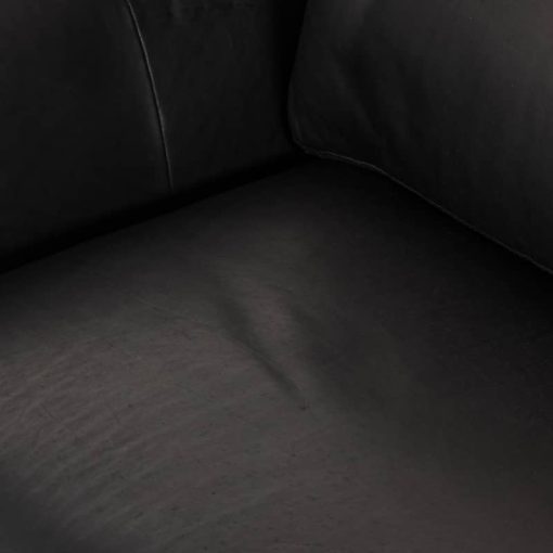 Four Hands Centrale Collection Heirloom Black Leather Colt Sofa - Image 8