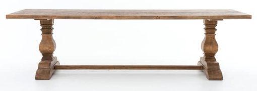 Four Hands 110" Bleached Oak Durham Dining Table - Image 5