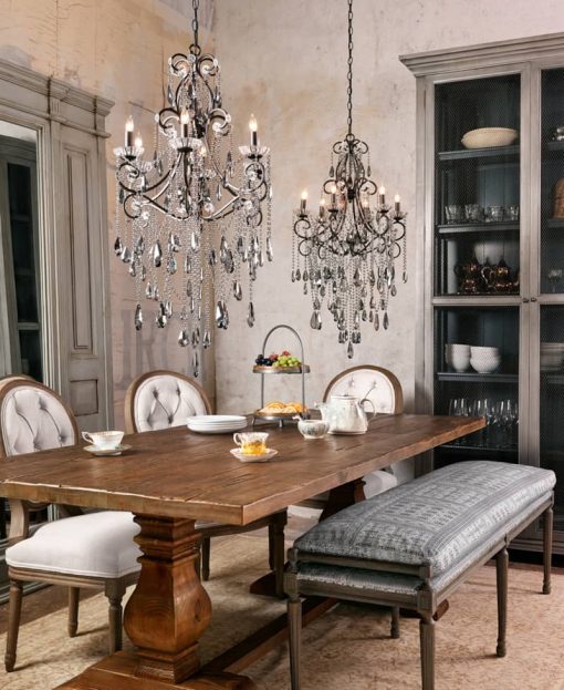 Four Hands 110" Bleached Oak Durham Dining Table - Image 3