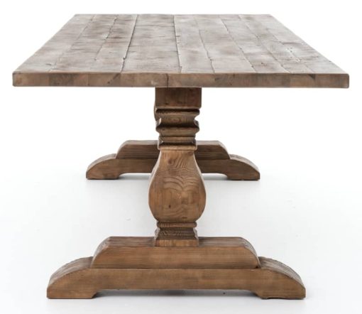 Four Hands 110" Bleached Oak Durham Dining Table - Image 6