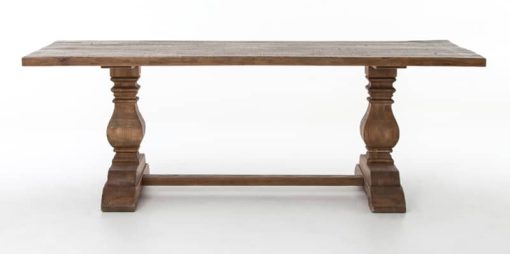 Four Hands 87" Bleached Oak Durham Dining Table - Image 4