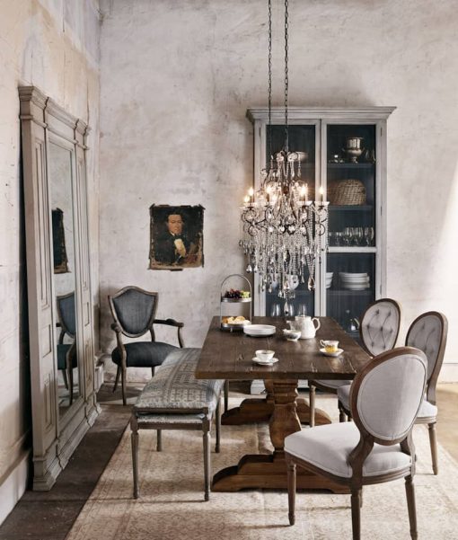 Four Hands 87" Bleached Oak Durham Dining Table - Image 3
