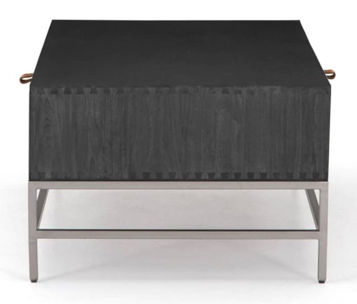 Four Hands Fulton Collection Black Wash Poplar Trey Coffee Table - Image 4