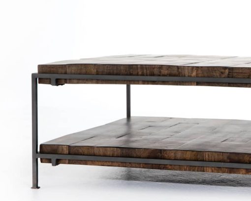 Four Hands Harmon Collection Gunmetal Simien Square Coffee Table - Image 5