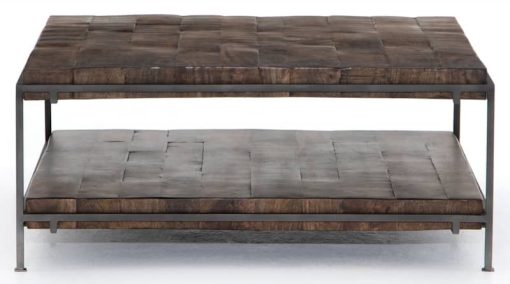 Four Hands Harmon Collection Gunmetal Simien Square Coffee Table - Image 3