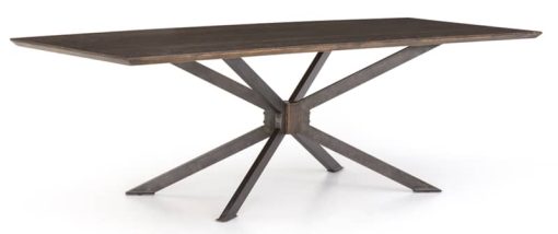 Four Hands Hughes Collection English Brown Oak Spider Dining Table