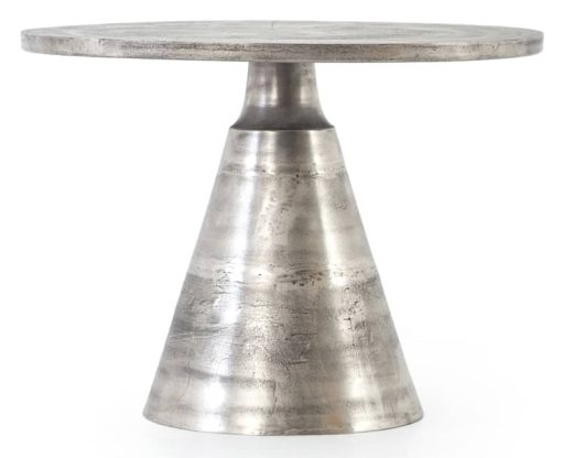 Four Hands Marlow Collection Mina Antique Nickel Bistro Table