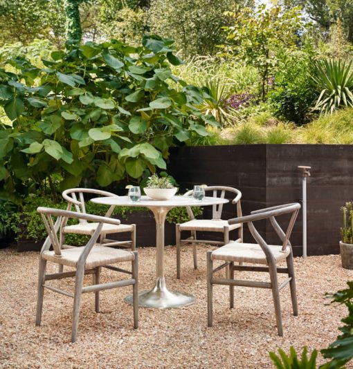 Four Hands Marlow Collection Simone Raw Nickel Bistro Table - Image 2