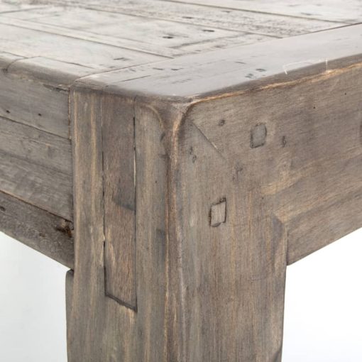 Four Hands Post & Rail Collection 72" Rustic Black Olive Dinning Table - Image 5