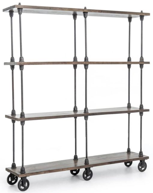 Four Hands Natural Antique Rockwell Wooden Bookshelf