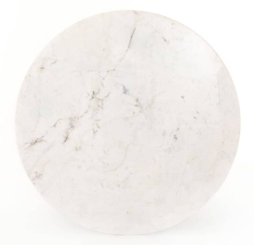 Four Hands White Marble Gage Dining Table - Image 5