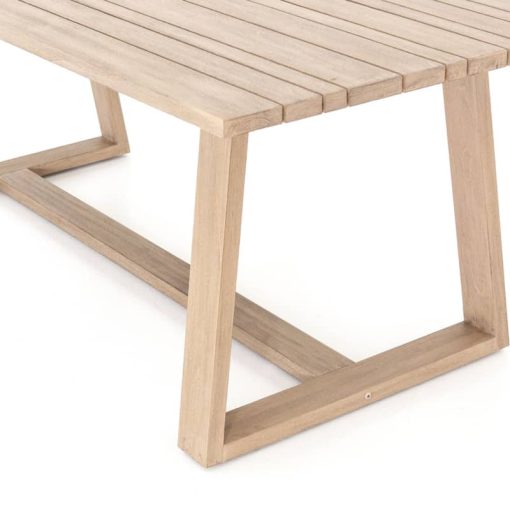 Four Hands Solano Collection Brown Atherton Outdoor Dining Table - Image 7