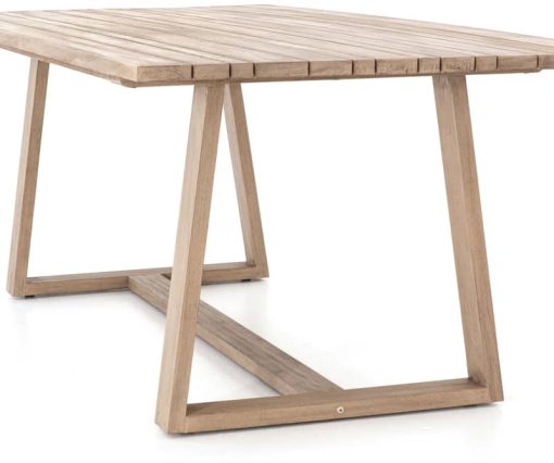 Four Hands Solano Collection Brown Atherton Outdoor Dining Table - Image 4