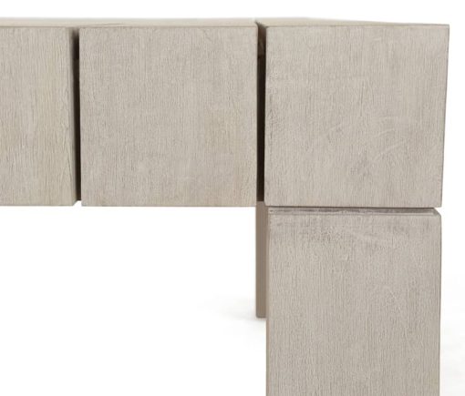 Four Hands Solano Collection Weathered Grey Sonora Outdoor Dining Table - Image 9