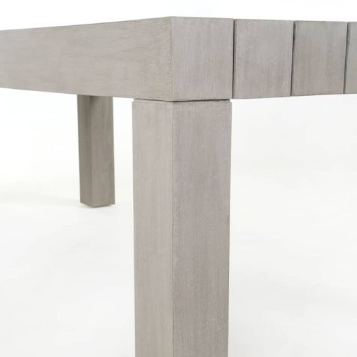 Four Hands Solano Collection Weathered Grey Sonora Outdoor Dining Table - Image 4