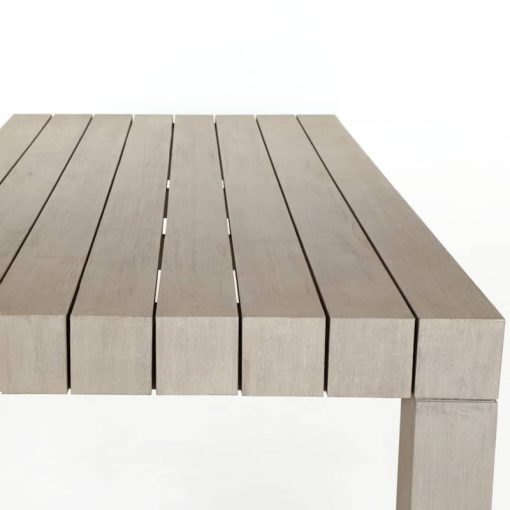 Four Hands Solano Collection Weathered Grey Sonora Outdoor Dining Table - Image 5