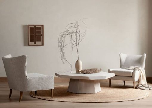 Four Hands Wesson Collection Brooklyn Ashen Walnut Coffee Table - Image 3