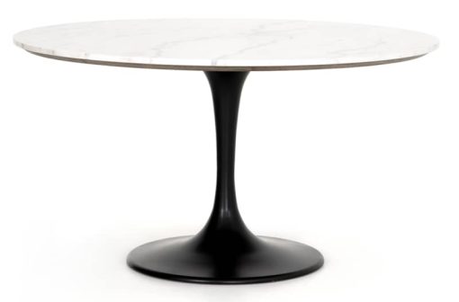 Four Hands Hughes Collection White Marble Powell Dining Table