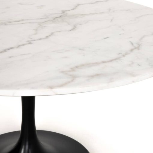 Four Hands Hughes Collection White Marble Powell Dining Table - Image 3