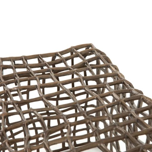 Four Hands Marlow Collection Aged Bronze Zander Outdoor Bench - Image 7