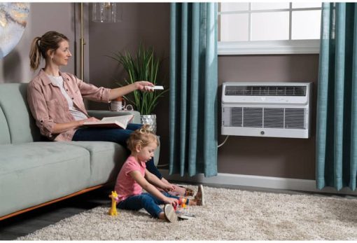 GE 10,000 BTU 10.6 EER 230/208 V White Built-In Cool-Only Room Air Conditioner - Image 10