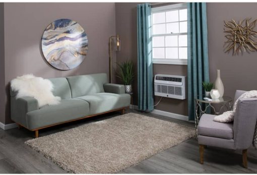 GE 10,000 BTU 10.6 EER 230/208 V White Built-In Cool-Only Room Air Conditioner - Image 7