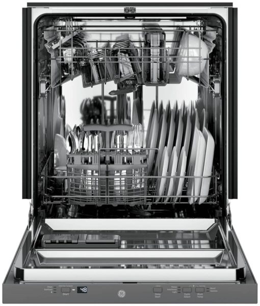 GE ADA Compliant 24" Stainless Steel Dishwasher With Sanitize Cycle - Image 3