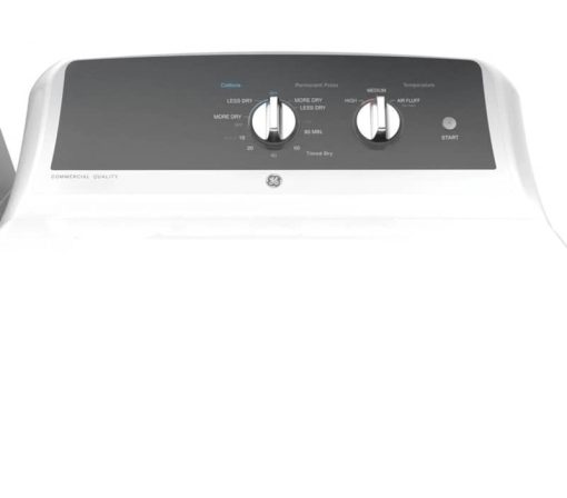 GE 6.2 Cu. Ft. White Commercial Front Load Gas Dryer - Image 5