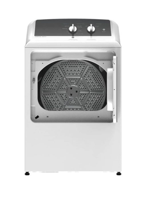 GE 6.2 Cu. Ft. White Commercial Front Load Gas Dryer - Image 4