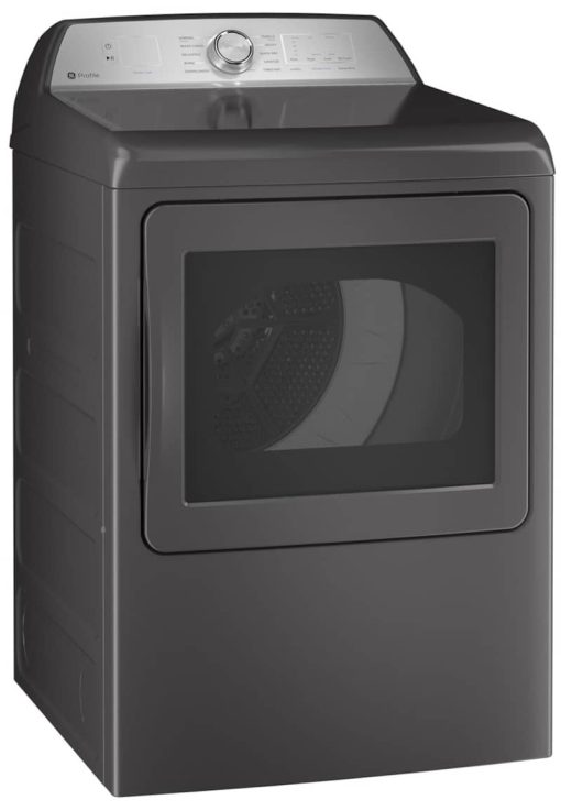 GE Profile 7.4 Cu. Ft. Diamond Grey Electric Dryer With Sanitize Cycle And Sensor Dry - Image 4