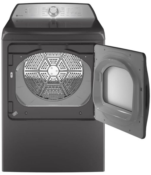 GE Profile 7.4 Cu. Ft. Diamond Grey Electric Dryer With Sanitize Cycle And Sensor Dry - Image 2