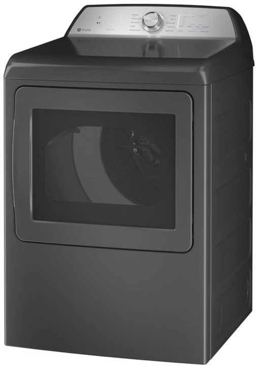 GE Profile 7.4 Cu. Ft. Diamond Grey Electric Dryer With Sanitize Cycle And Sensor Dry - Image 3