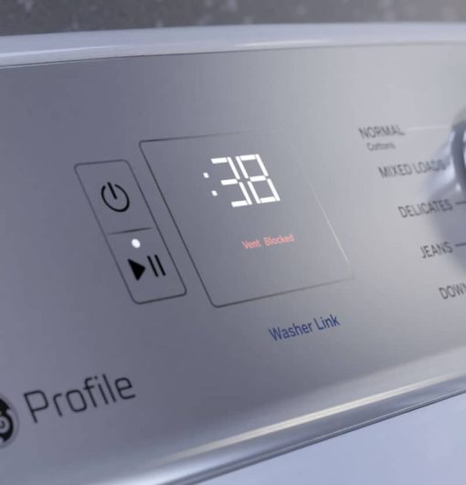 GE Profile 7.4 Cu. Ft. Diamond Grey Electric Dryer With Sanitize Cycle And Sensor Dry - Image 13