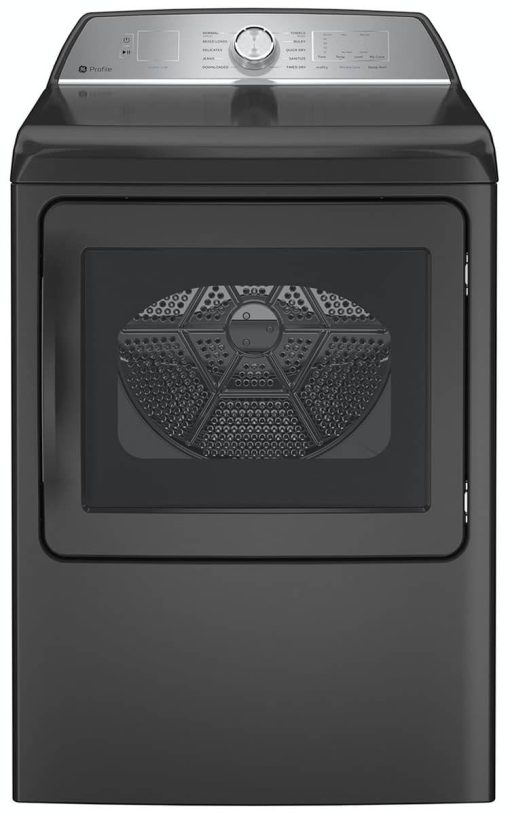 GE Profile 7.4 Cu. Ft. Diamond Grey Gas Dryer With Sanitize Cycle And Sensor Dry