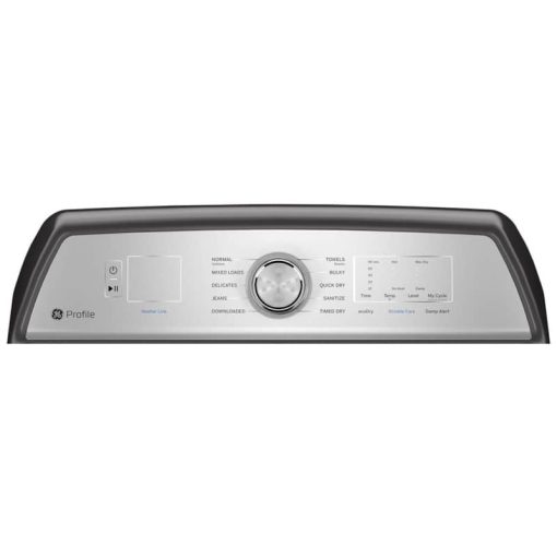 GE Profile 7.4 Cu. Ft. Diamond Grey Gas Dryer With Sanitize Cycle And Sensor Dry - Image 5