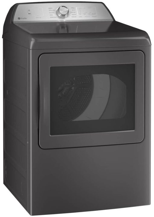 GE Profile 7.4 Cu. Ft. Diamond Grey Gas Dryer With Sanitize Cycle And Sensor Dry - Image 4