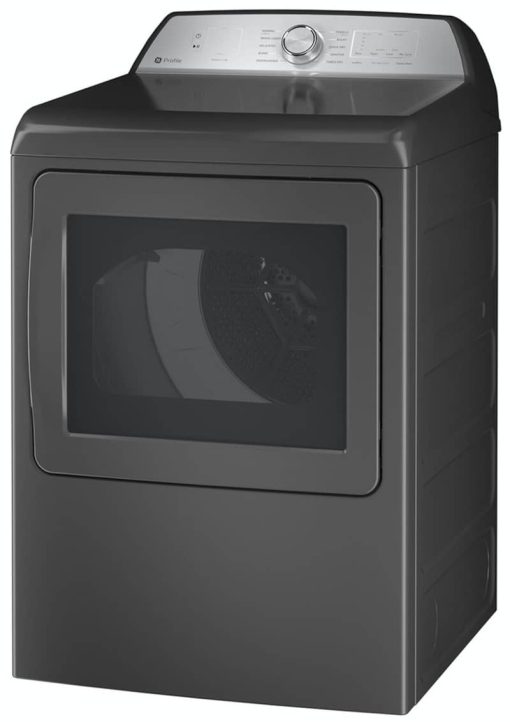 GE Profile 7.4 Cu. Ft. Diamond Grey Gas Dryer With Sanitize Cycle And Sensor Dry - Image 3
