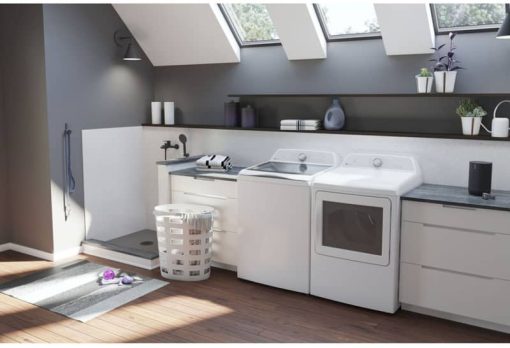 GE Profile 7.4 Cu. Ft. White Gas Dryer With Sanitize Cycle And Sensor Dry - Image 8